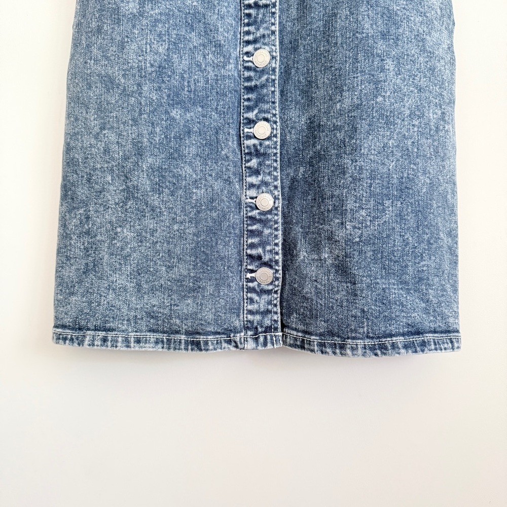 Vintage Jordache Sleeveless Button Up Acid Wash Denim Dress Size Small Y2K - Picture 5 of 13